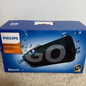 Philips Black and Red Wireless Bluetooth Portable Speaker - 4000 Series